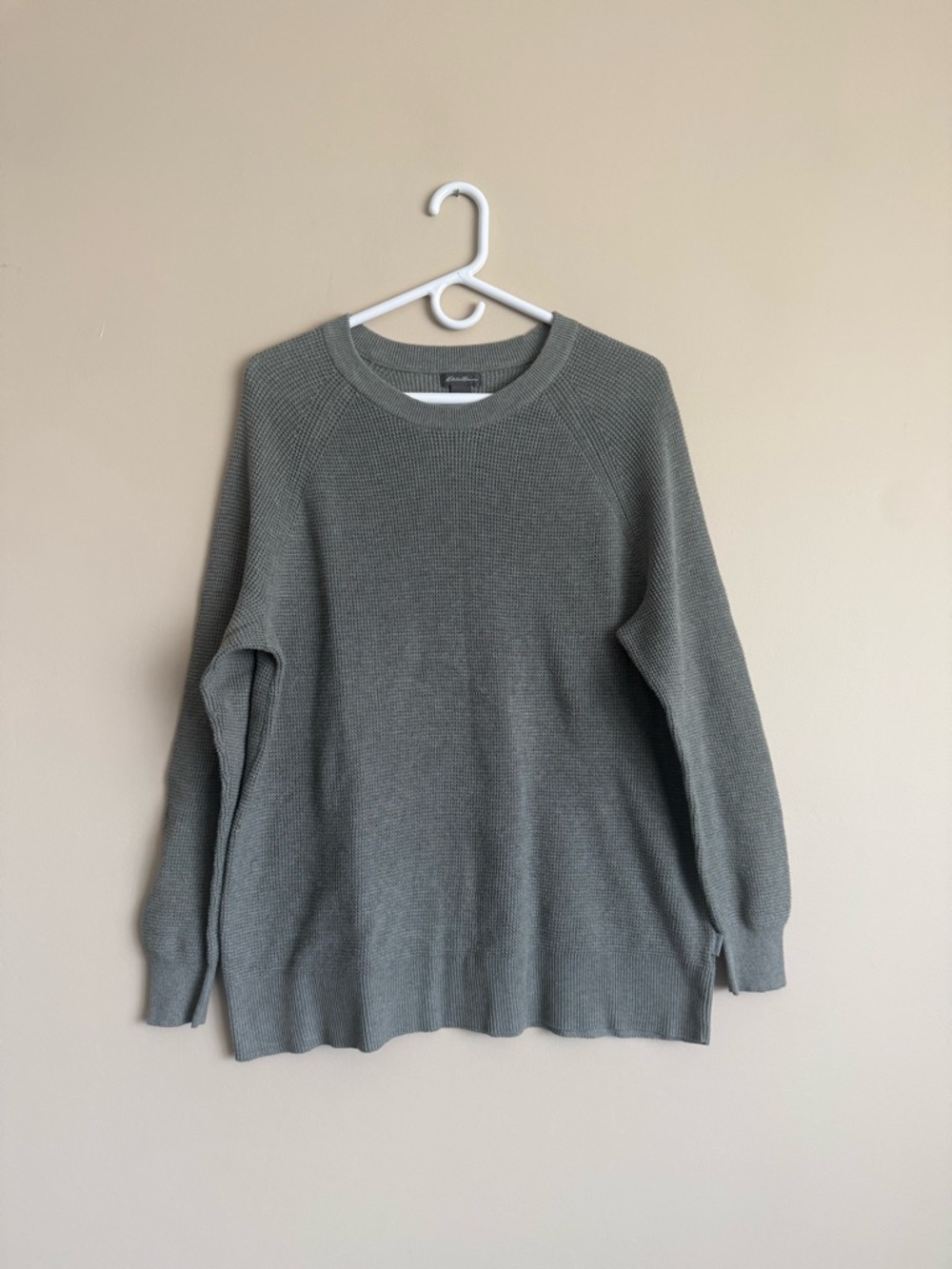 Eddie Bauer Women’s Sage Green Knit Sweater Size XL